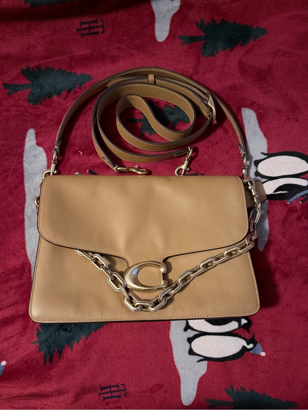 Coach chain tabby 30 in honey brown